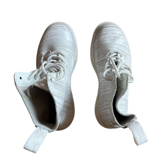 Dr Martens Pascal Painter Leather Combat Boots Womens Size 7 Mens Size 6 White - Picture 7 of 11